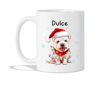 West Highland White Terrier Mug Céramique Tasse À Thé Durable Tasse À Café Cadeaux Amusants Pour Collègue Bureau Anniversaire 330 Ml
