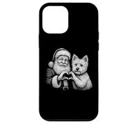 West Highland White Terrier Père Noël pour Amoureux des Chiens Coque pour iPhone 12 Mini