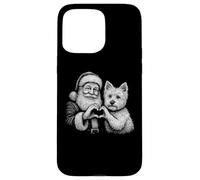 West Highland White Terrier Père Noël pour Amoureux des Chiens Coque pour iPhone 15 Pro Max