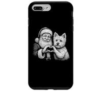 West Highland White Terrier Père Noël pour Amoureux des Chiens Coque pour iPhone 7 Plus/8 Plus