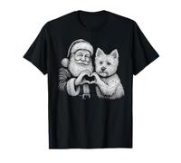 West Highland White Terrier Père Noël pour Amoureux des Chiens T-Shirt