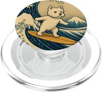West Highland White Terrier Westie Japonais Kanagawa Wave PopSockets PopGrip pour MagSafe