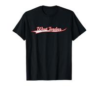 West Jordan Utah Salt Lake Vintage Varsity Distressed T-Shirt