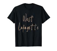 West Lafayette Indiana Design Vintage élégant T-Shirt Graphique avec Valeur