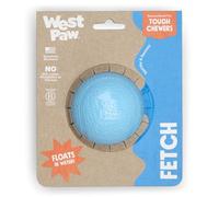 WEST PAW Boundr Ball Jouet pour chien à rapporter - Jouets rebondissants pour chiens, rapporter, mâcher, jouer - Balles flottantes et recyclables - Grand bleu aqua
