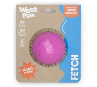 WEST PAW Boundr Balle pour chien - Jouets rebondissants pour chiens, rapporter, mâcher, jouer - Boules flottantes recyclables - Grand rose vif