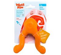 WEST PAW Jouet à mâcher et à Lancer pour Chien TIZZI Small Orange