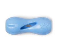 WEST PAW Zogoflex Qwizl Jouet puzzle à friandises pour chien, interactif - Jouet aux couleurs vives pour mâcheurs agressifs, non toxique, fabriqué aux États-Unis - Format L, 16,5 cm, bleu pervenche
