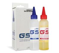 WEST SYSTEM G/5 Adhésif Colle Époxy Bi-Composant 5 Minutes - Colle Époxy Plastique, Métal, Bois - Résine Réparation Rapide pour Projets Marins et Domestiques - Résine et Durcisseur Rapport 1:1