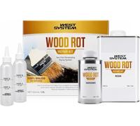 WEST SYSTEM Kit Réparation Bois Pourri - Colle et Résine Époxy Bi-composant, Pâte à Bois pour Restaurer, Renforcer Huisseries, Abris, Clôtures et Usage Marine - Moyen