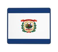 West Virginia Flag Tapis de souris 22,5 x 26,2 cm, tapis de souris de jeu, multi-code