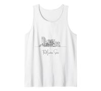 West Virginia Home Black Skyline Voyage Art Souvenir Débardeur