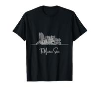 West Virginia Home White Skyline Voyage Art Souvenir T-Shirt