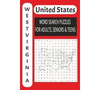 West Virginia USA Word Puzzle Book: Large Print Edition | Brain Training Adventure: 50 Exciting Puzzles!: The Ultimate Word Search Book for Adults, ... Training Adventure: 50 Exciting Puzzles!
