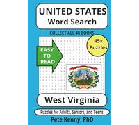 West Virginia Word Search Puzzle Book: The best word search of cities and towns in the Mountain State 6x9 inches of Easy-to-Read Print