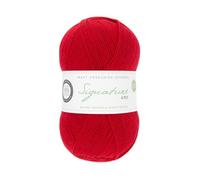 West Yorkshire Spinners Signature Fil à chaussettes 4 plis 1000 rouge