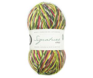 West Yorkshire Spinners West Yorkshire - Spinners Signature - Laine à tricoter 4 plis - Sockenfinging British - 1170 Pic vert
