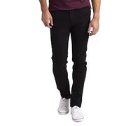 westAce Jean moulant en coton stretch pour homme - Denim super extensible, flexible tout en continu, design à 5 poches, braguette zippée, lavable en machine, disponible dans les tailles 30 à 38, Noir