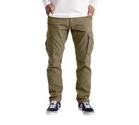 westAce Pantalon cargo de travail pour homme 6 poches Taille 32-44, kaki, 38 W/30 L