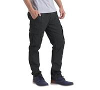 westAce Pantalon cargo de travail pour homme, coupe classique, poche utilitaire, décontracté, en coton, durable, pantalon complet, gris foncé, 32 W /30 L