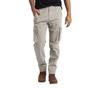 westAce Pantalon cargo extensible pour homme, coupe classique, 6 poches, vêtement de travail, stone, W36/L32