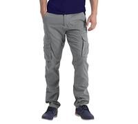 westAce Pantalon cargo extensible pour homme, coupe droite, robuste, facile d'entretien, multipoches, 100 % coton, pour la randonnée, le travail, la sécurité, pantalon cargo classique essentiel