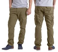 westAce Pantalon cargo militaire pour homme, motif camouflage sauvage, jambe droite, flexible, décontracté, multi-poches, vêtement de travail, plein air, randonnée, coupe régulière, kaki, 38W / 34L