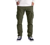 westAce Pantalon cargo pour homme 6 poches Taille 32-44, vert olive, 34W / 32L