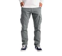 westAce Pantalon cargo pour homme, de travail, de combat, avec 6 poches, taille 32-44, gris, 34W x 32L