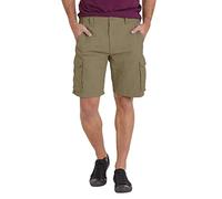 westAce Short cargo de combat pour homme 100 % coton 6 poches Chino d'été Travail de sécurité Essentiel Demi-pantalon Taille 32-44, kaki, 44