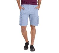 westAce Short cargo pour homme 100 % coton 6 poches chino pour le travail d'été et le travail, bleu glace, 54
