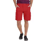 westAce Short cargo pour homme 100 % coton 6 poches Taille 32-44, Rouge, 46