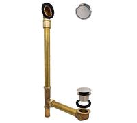 Westbrass 55,9 cm Deep Soak Tip-toe vidange vidage de baignoire avec trop-plein Rotule nickel satiné