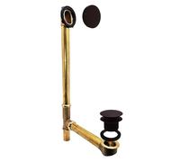Westbrass 55,9 cm Tip-toe Bonde de vidage de baignoire et Illusionary trop-plein Faceplate Bronze huilé Tip-Toe Drain Oil-Rubbed Bronze