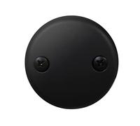 Westbrass A329-62 Plaque de trop-plein pour baignoire à deux trous et vis Noir mat 8,9 cm