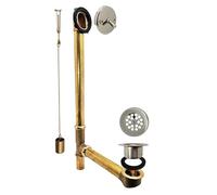 Westbrass D324-05 Bonde de baignoire et trop-plein en laiton calibre 17 avec grille 56,9 cm