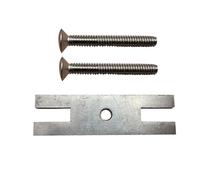 Westbrass D328-01 Plaque frontale avec vis en laiton poli, 792BR