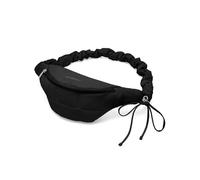 WESTBRONCO Sac banane tendance avec poches à fermeture éclair, sac banane léger de 1 L avec sangle réglable pour l'entraînement, la course à pied, la randonnée, 202-Noir, Doudoune