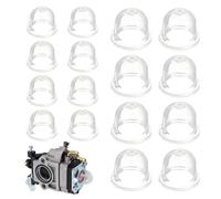 WestCH 16 Pcs Tasse d'huile de Carburateur,Pompe D'ampoule D'amorce,Transparente Carburant Primer Ampoule,Ampoules D'amorce pour Tondeuse Tronçonneuse Débroussailleuse Scie à Essence (19 mm/22mm)
