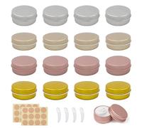 WestCH 16 Pièces Pots en Aluminium 25ML Pots de Contenants