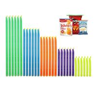 WestCH 30 Pièces Fermeture Sachet Alimentaires 28.5/22.5/18.5/12.5/9 cm Pince Sachet Alimentaire Bâtonnets de Clips de Scellage pour Le Café et Les Céréales Ranger Stockage Cuisine