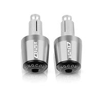 WESTCH Accessoires De Moto Poignées De Guidon De Course Poignée Extrémités De Barre Bouchon pour Honda CB125R CB125 CB 125 R 125R 2011-2020 2019 (Color : Silver-Black)