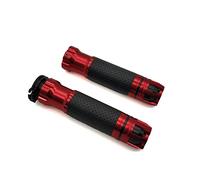 WESTCH Moto Poignée pour Vfr 750 800 St 1300 ST1300 Noir Spirit Poignées De Moto Universelles Extrémités Guidon De Course CNC 22mm 7/8 Guidon (Color : Red1)