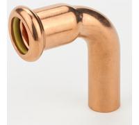 Westco Raccord de gaz coudé à 90° 42 mm - Presse en cuivre à l'extrémité du tube - Coude d'installation de gaz