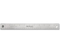 Westcott 30,5 cm Bureau Règle en acier inoxydable avec base en liège antidérapant