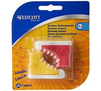 Westcott 66060 00 Gomme Baskets, Lot de 2, couleurs assorties