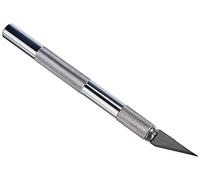 Westcott 84010 00 Scalpel avec poignée en métal et lame interchangeable, 12 cm, argent