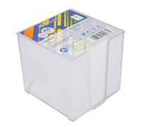 Westcott Bloc-notes blanc 800 feuilles dans une boîte | Bloc-notes avec feuilles blanches de 9 x 9 cm | Boîte solide en plastique transparent | Papier 80 g/m² | E-1733205 00