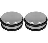 Westcott Butée de porte en acier inoxydable | Ronde d'un poids de 1,2 kg | ⌀ 10 cm, hauteur 4 cm | E-19001 00 (Lot de 2)