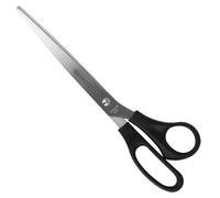 Westcott ciseaux 10" (25,4 cm) noir | Ciseaux de bureau avec poignées en plastique noir | Lame extra-tranchante, acier inoxydable | E-31111 00